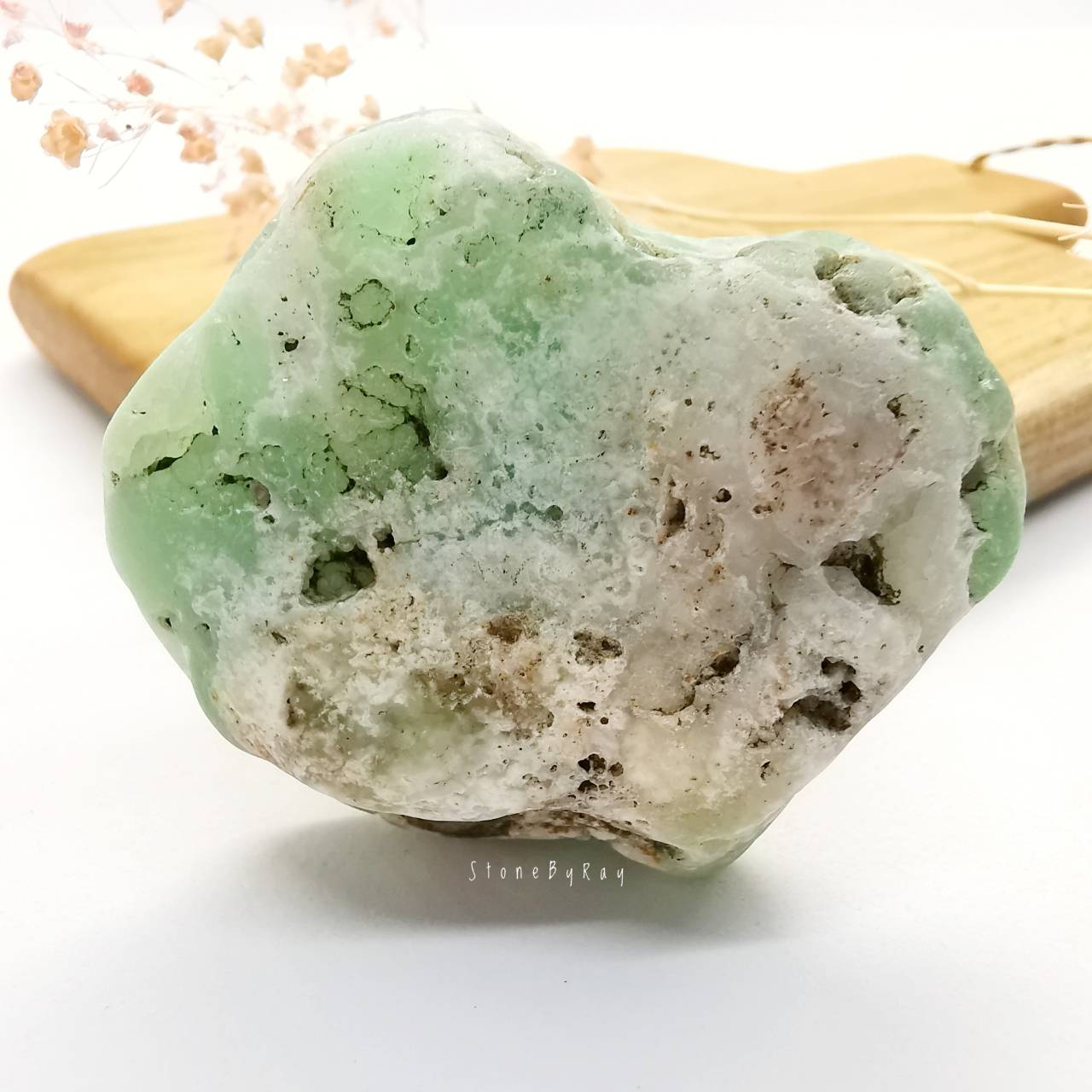 หินคริสโซเพรสก้อนธรรมชาติ Chrysoprase