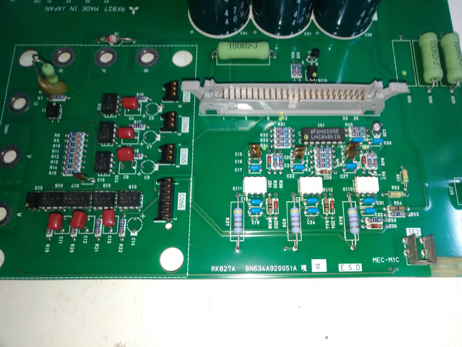 MITSUBISHI RK827A POWER BOARD FOR SPINDLE DRIVE