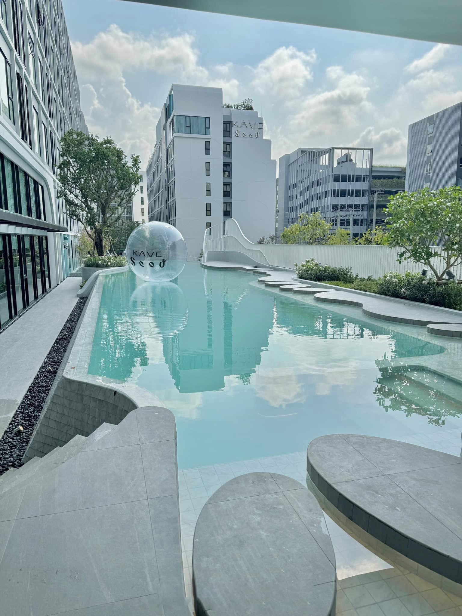 ปล่อยเช่าคอนโด Kave Seed Kaset (เคฟ ซี้ด เกษตร) - วิวสวนห้องใหม่เฟอร์เครื่องใช้ไฟฟ้าครบครั้น - ใกล้ BTSเสนาและเกษตร/มหาลัยเกษตร