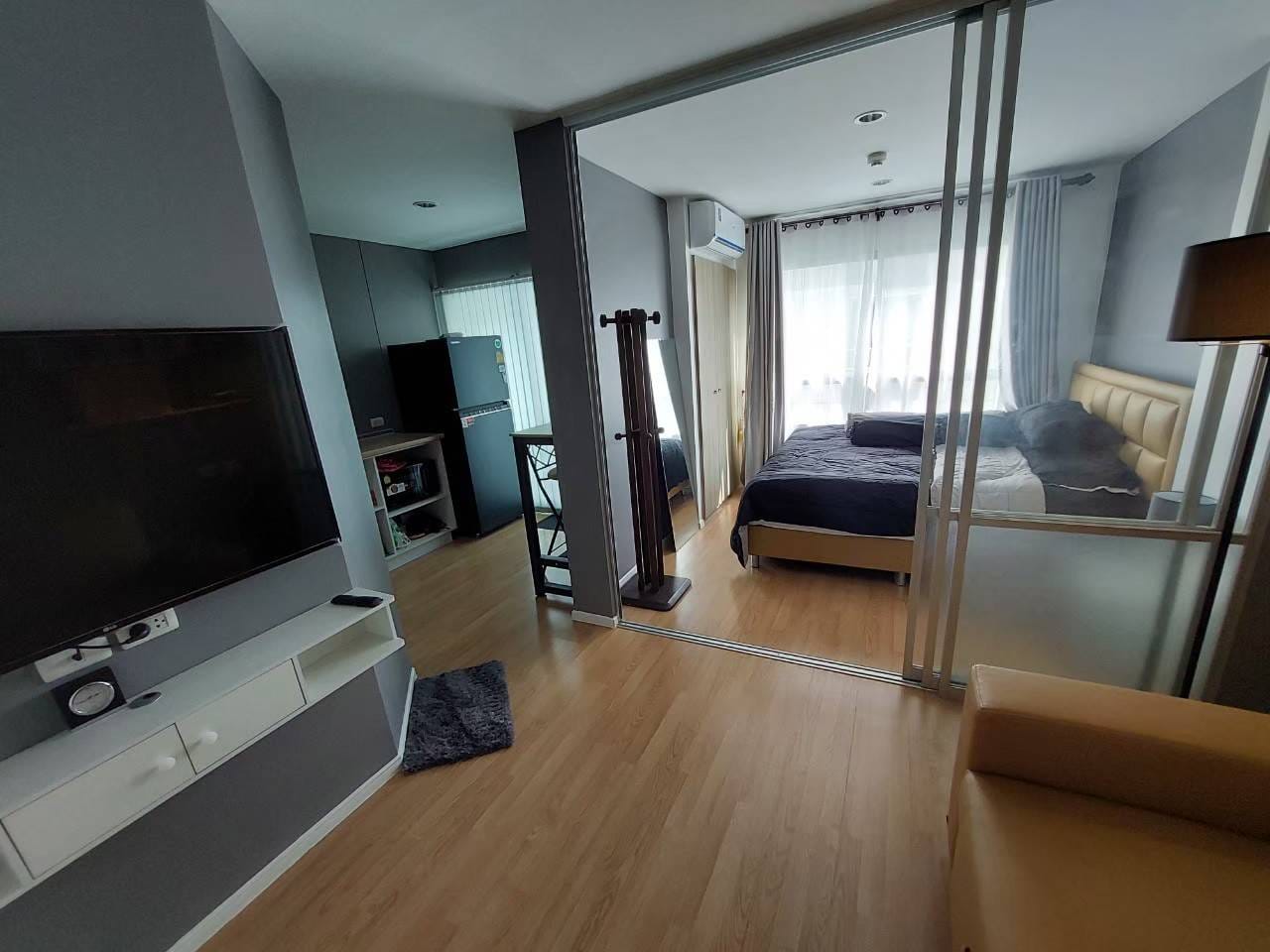 ปล่อยเช่าคอนโด Lumpini Ville On Nut 46 (ลุมพินี วิลล์ อ่อนนุช 46) - 1ห้องนอน 1ห้องน้ำ 1ห้องนั่งเล่น - ใกล้ ต้นซอยBTSอ่อนนุช ท้ายซอยMRTศรีนุช - ขนาดห้อง 27 ตรม. ชั้น 6