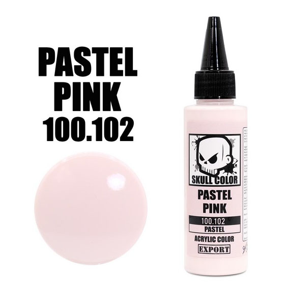 skull pastel 100.102 pastel pink 60ml. สีชมพูพาสเทล
