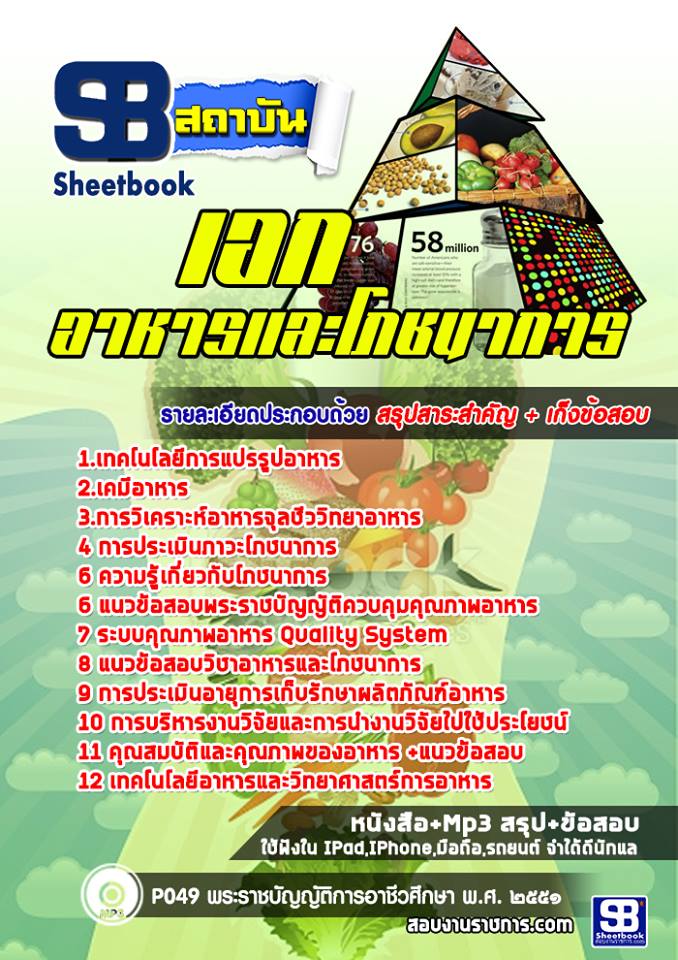 แนวข้อสอบครูเอกอาหารและโภชนาการ สำนักงานคณกรรมการการอาชีวศึกษา สอศ. ปีล่าสุด [พร้อมเฉลย]