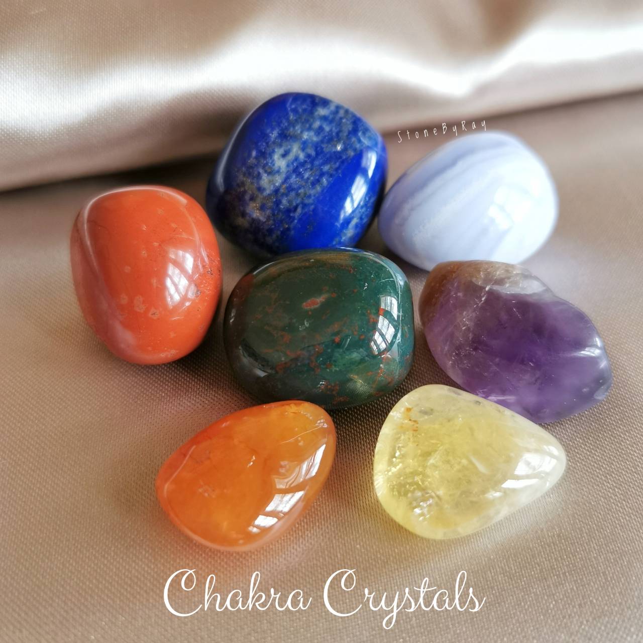 หินจักระขัดเงา7ชนิด (Chakra Stones)
