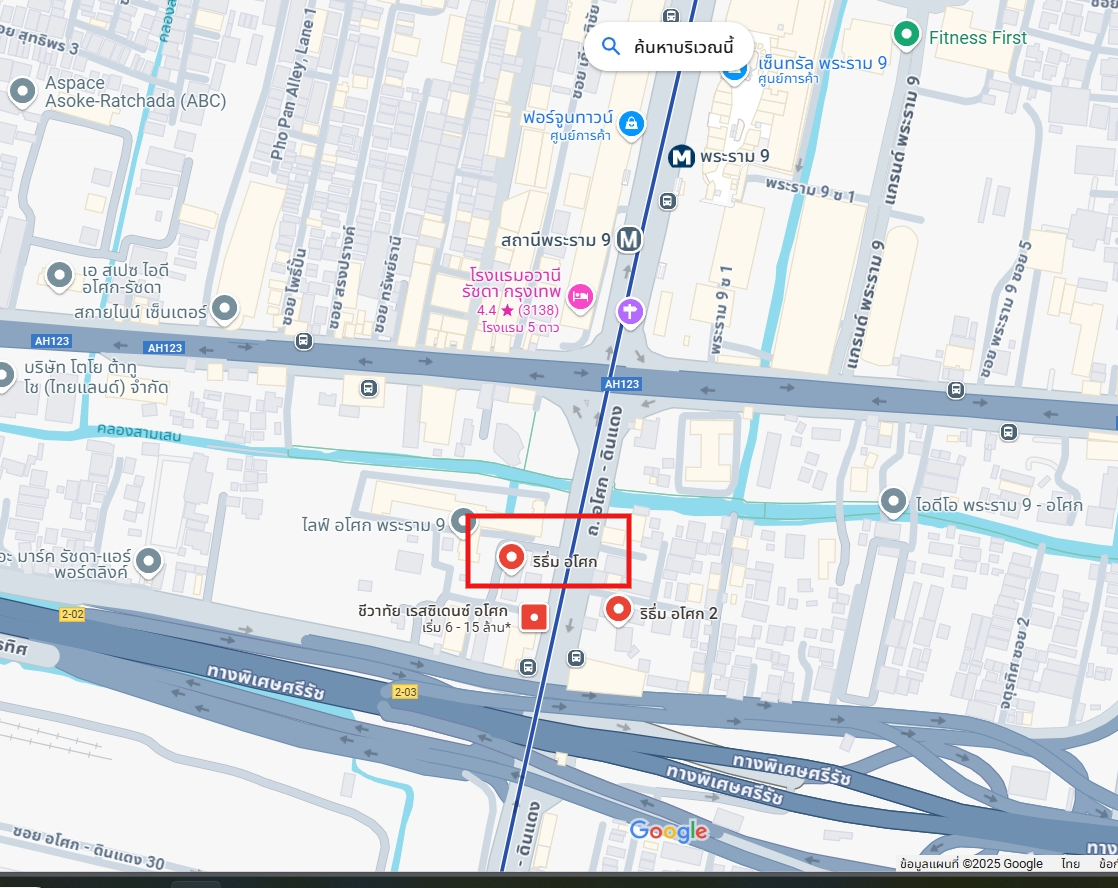 ให้เช่าคอนโด Rhythm Asoke (ริทึ่ม อโศก) - โซนพื้นที่ MRT พระราม 9 1ห้องนอน 1ห้องน้ำ - ขนาดห้อง 33 ตรม. ชั้น 9