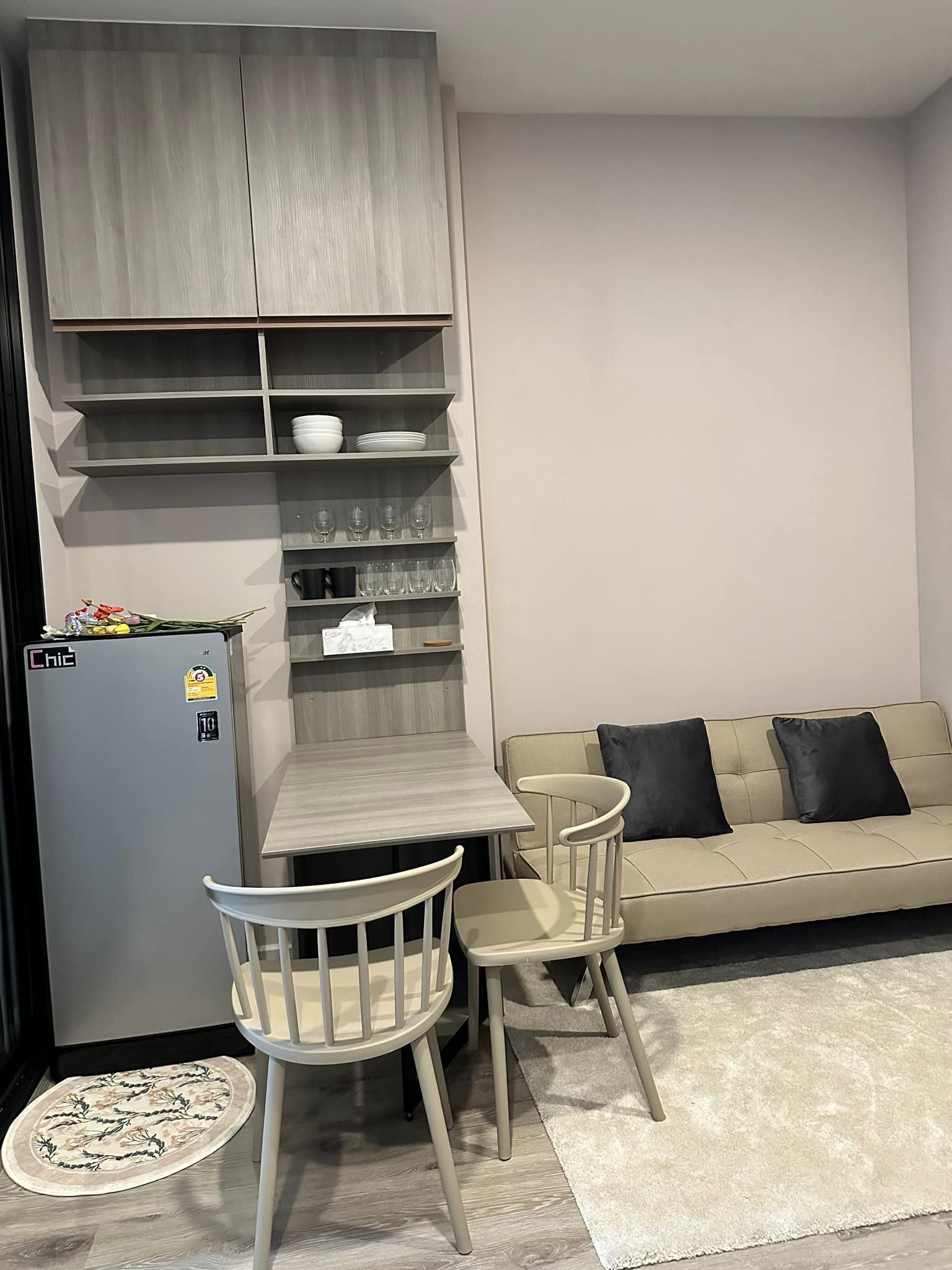 (ไนท์บริดจ์ ไพร์ม รัชโยธิน) High Rise โซนพื้นที่ BTS พหลโยธิน24 ให้เช่าห้องแบบ 1ห้องนอน 1 ห้องอเนกประสงค์ 1ห้องน้ำ ขนาดห้อง 31 ตรม. ชั้น 16