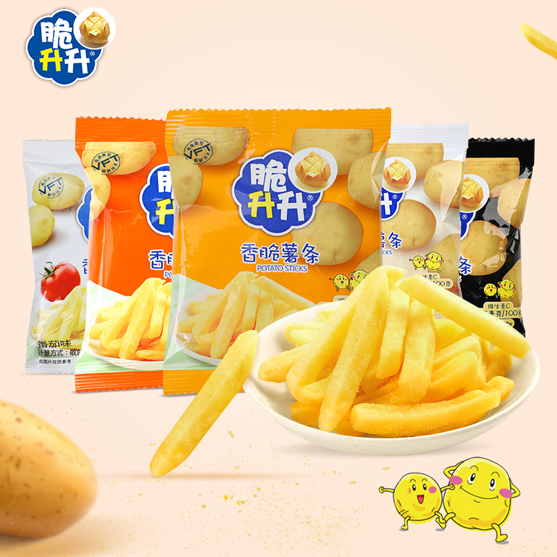 Cui sheng sheng มันฝรั่งแท่งอบกรอบ แบบถุงใหญ่ขนาด 100g (20g x 5 ห่อเล็ก)