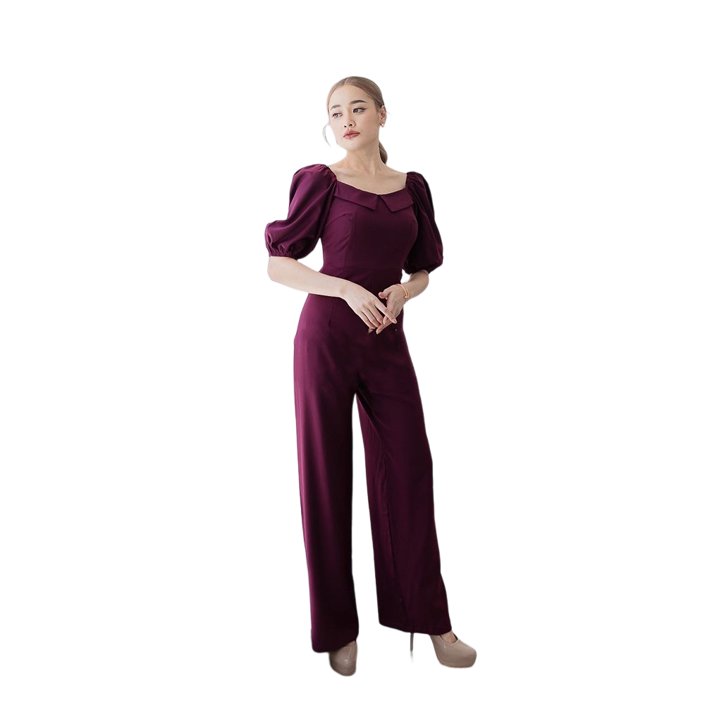 kudapy จั้มขายาวสีแดงไวน์ /โอวัลติน/สีกรม /สีชมพู จั้มคอกว้างแต่งโบว์เล็ก แขนสั้น ทำให้ดูดี จั๊ม 2in1 สาวๆชอบความทะมัดทะแมงมาเอารุ่นนี้ไปครองครองเลยค่ะ