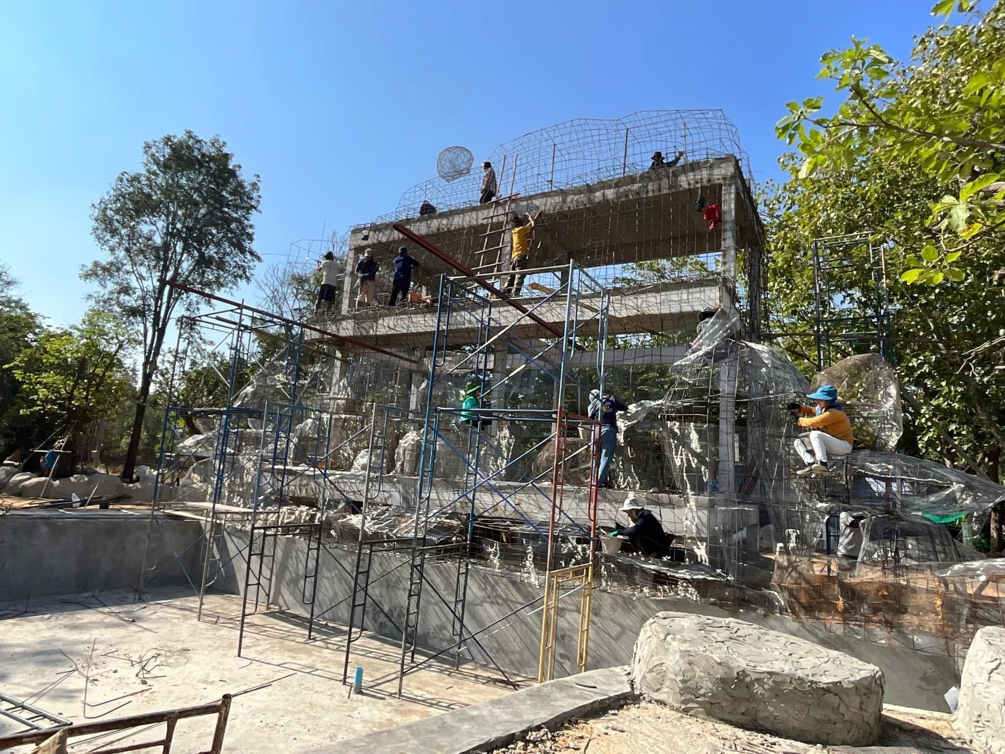 งานออกแบบ จัดสร้างสวนพุทธศิลป์ อุทยานพระนาดูนทะลุมิติ จ.มหาสารคาม สอบถาม โทร 061-6592998