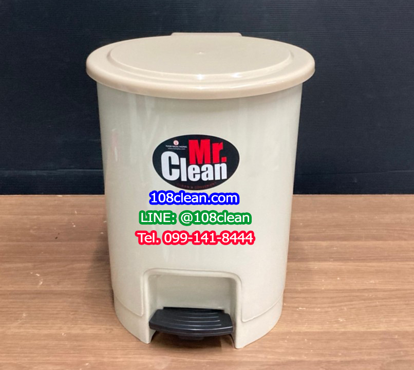 ถังขยะแยกประเภท เท้าเหยียบ ทรงกลม ขนาด 12 ลิตร