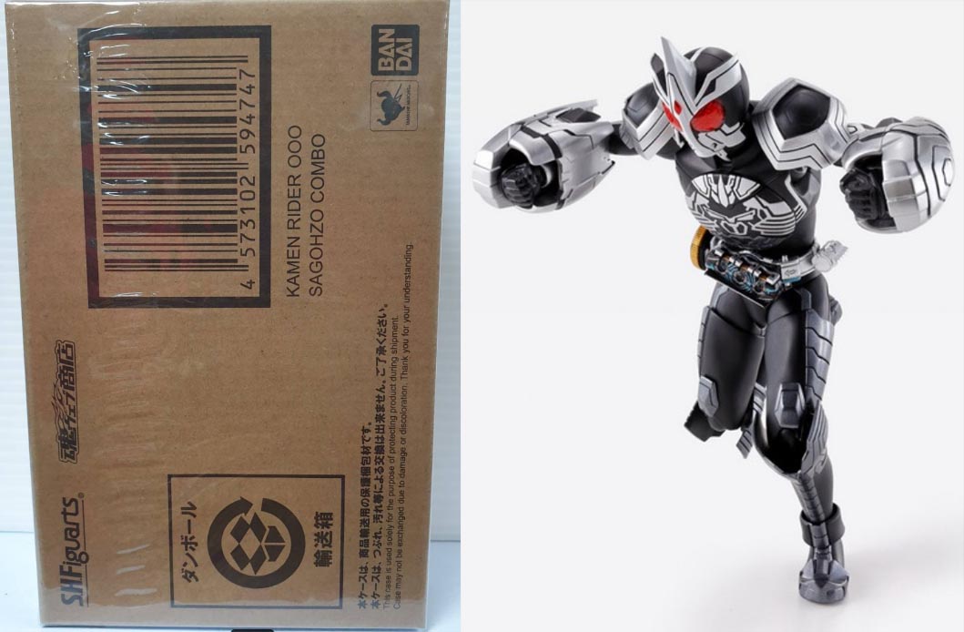 Jp lot 4573102594747 (p-bandai) s.h.figuarts kamen rider OOO sagohzo combo
