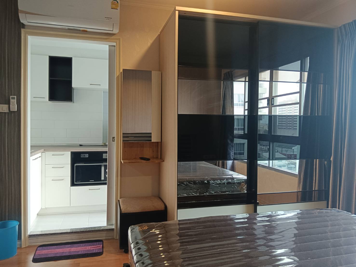 ปล่อยเช่าคอนโด Lumpini Ville Ramkhamhaeng 44 (ลุมพินี วิลล์ รามคำแหง 44) - Studio 1ห้องน้ำ 1ห้องครัว - ใกล้ MRT แยกลำสาลี - ขนาดห้อง 30 ตรม. ชั้น 8