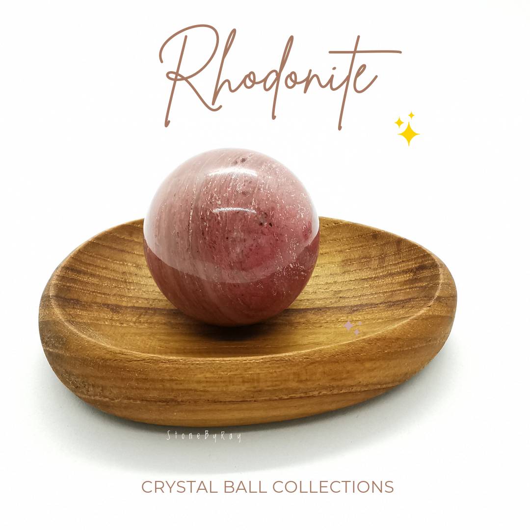 หินโรโดไนท์ลูกกลม Rhodonite Ball