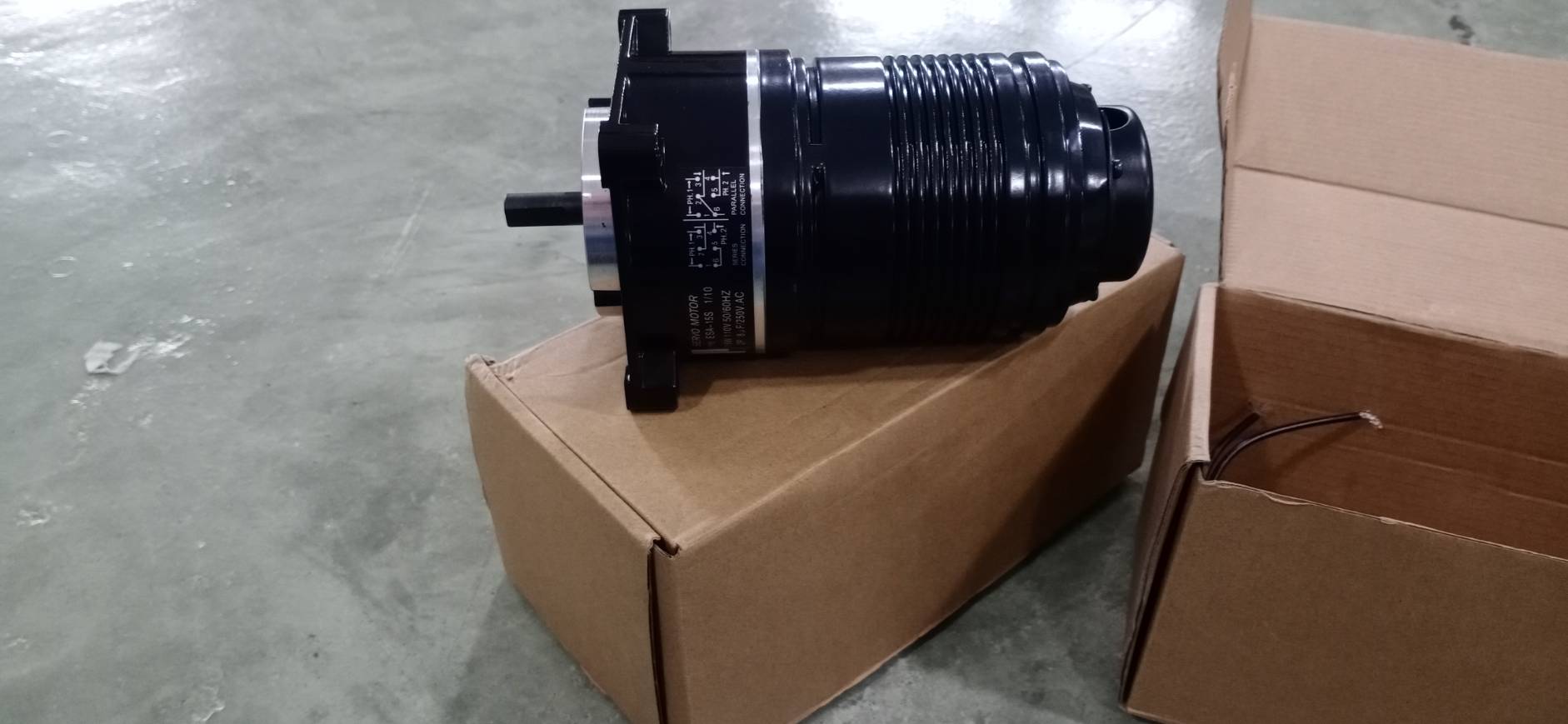 SERVO MOTOR TYPE ESA-15S 1/10 15W 110V 50/60HZ 2P 8u f/250V AC
