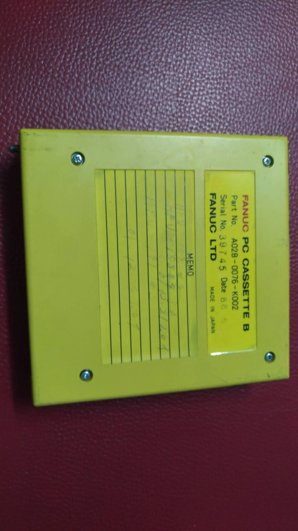 FANUC A02B-0076-K002 PC CASSETTE B
