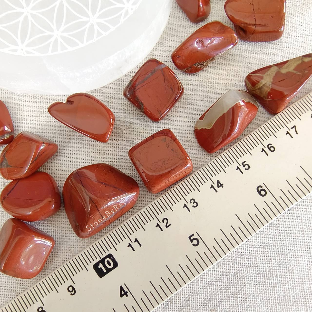 พวงกุญแจเชือกถักหินแจสเปอร์ Jasper