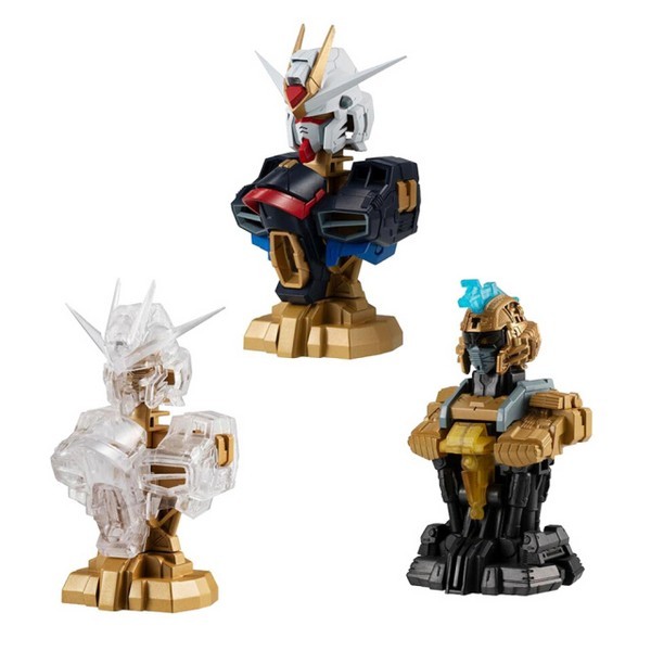 (ได้ครบ 3 แบบ )Mobile Suit Gundam MS Mechanical Bust 04 Strike Freedom Gundam 4570118027733