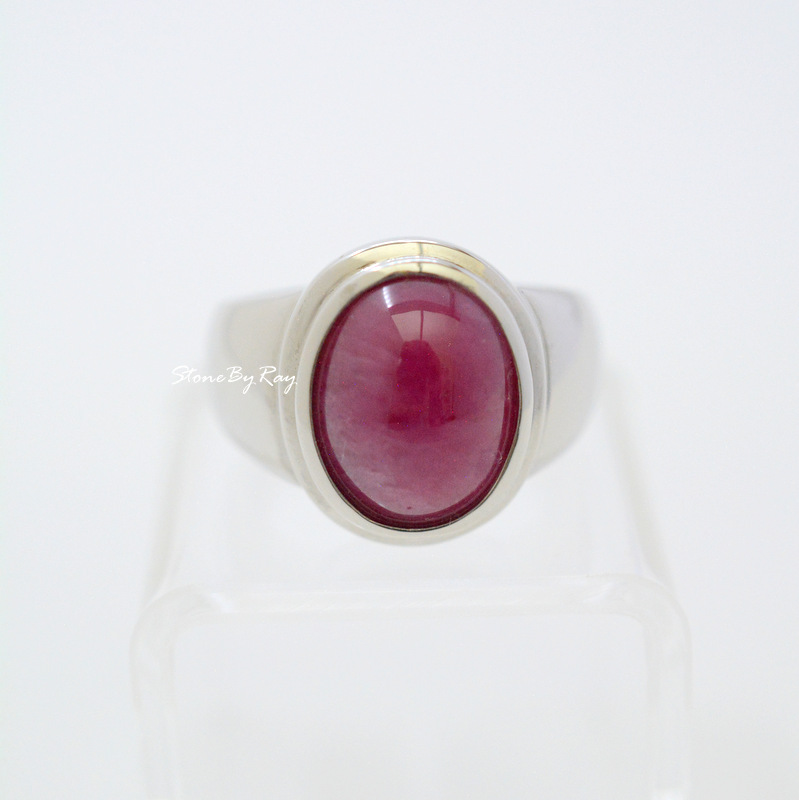 แหวนเงินพลอยทับทิม Ruby