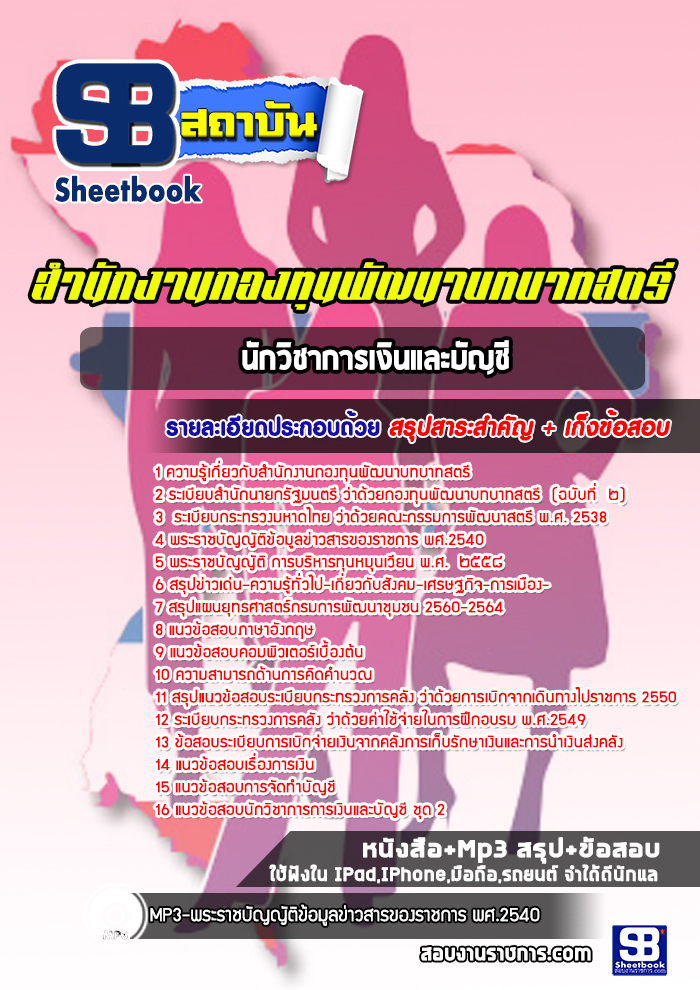 สรุปแนวข้อสอบนักวิชาการเงินและบัญชี กองทุนพัฒนาบทบาทสตรี ((ล่าสุด))