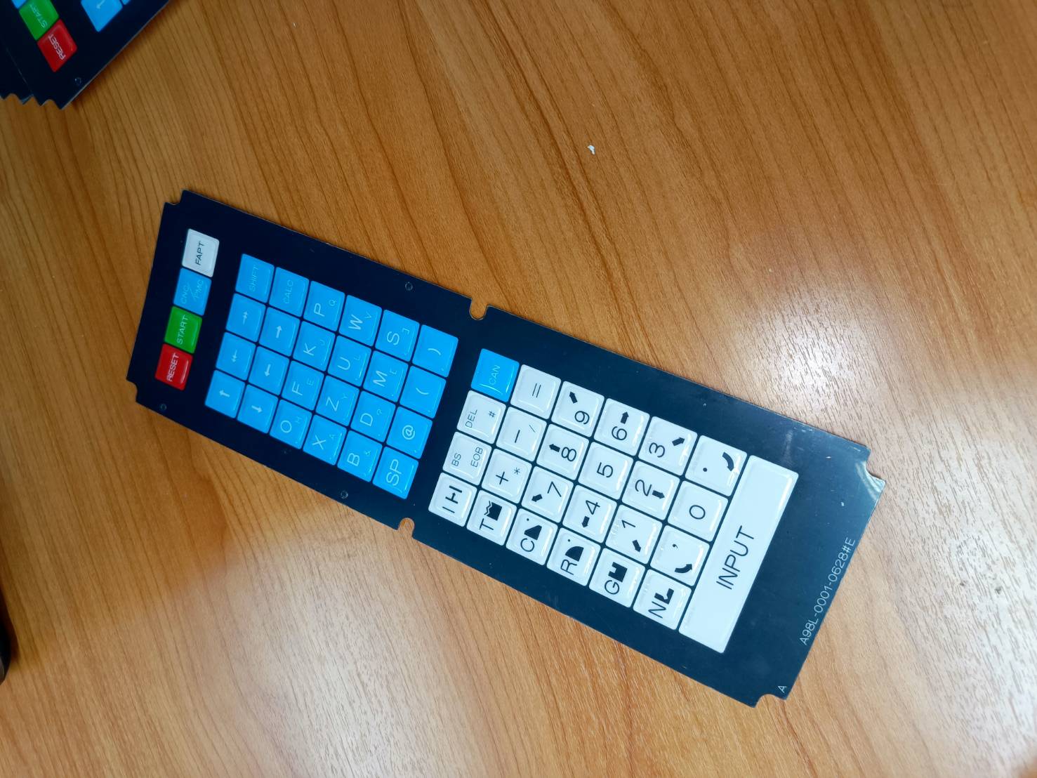 FANUC A98L-0001-0628#E Fanuc 10TF Keysheet สำหรับเครื่องกลึง