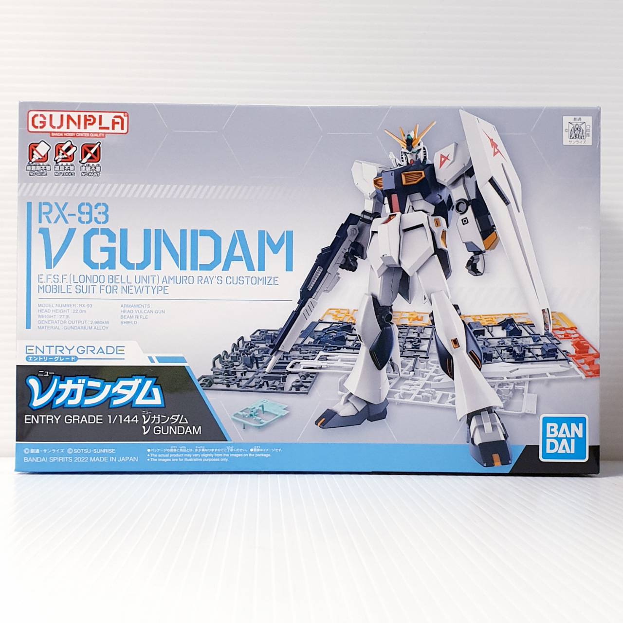Bandai 4573102633842 ENTRY GRADE 1/144 Νu GUNDAM โมเดลประกอบ