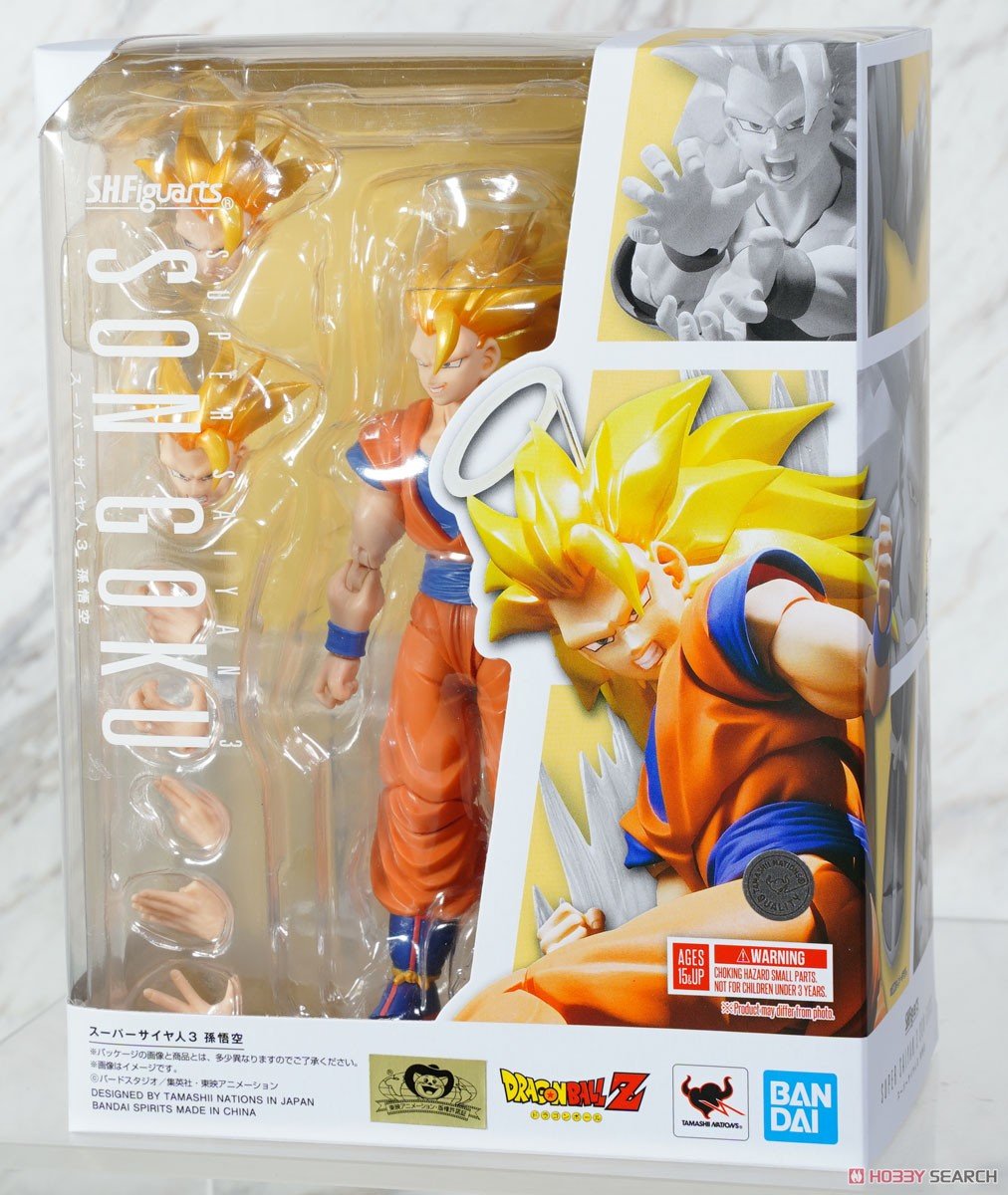 Bandai 4573102668738 S.H.FIGUARTS SUPER SAIYAN 3 GOKU REISSUE