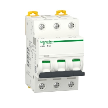 Schneider Circuit Breaker iC65N 3P C632A เซอร์กิตเบรกเกอร์ 3P รุ่น Acti iC60N 32A MCB ลูกเซอร์กิต เซอร์กิตเบรกเกอร์ เบรกเกอร์เกาะราง เกาะราง