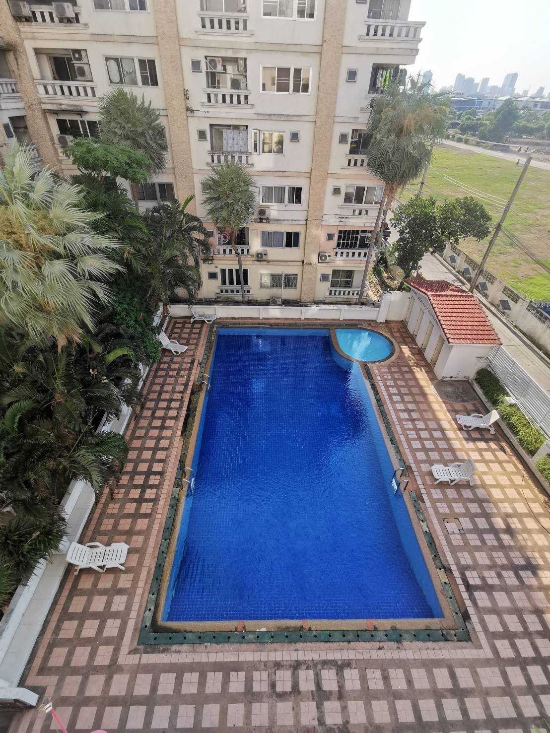 คอนโด Grand Park Town (แกรนด์ พาร์ค ทาวน์) Low Rise โซนพื้นที่ ซอยสหการประมูล MRT ศูนย์วัฒธรรม ห้วยขวาง 2.5 km ให้เช่าห้องแบบ Studio 1ห้องน้ำ 1ครัวปิด ขนาดห้อง 32 ตรม. ชั้น 5