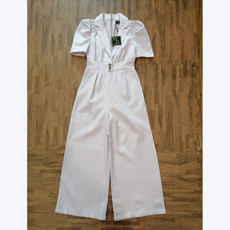 kudapy จั๊มสูทขายาวสีฟ้า,ชมพู,เขียว คอปกใส่แล้วสวยดูดีน่ารักมากๆ