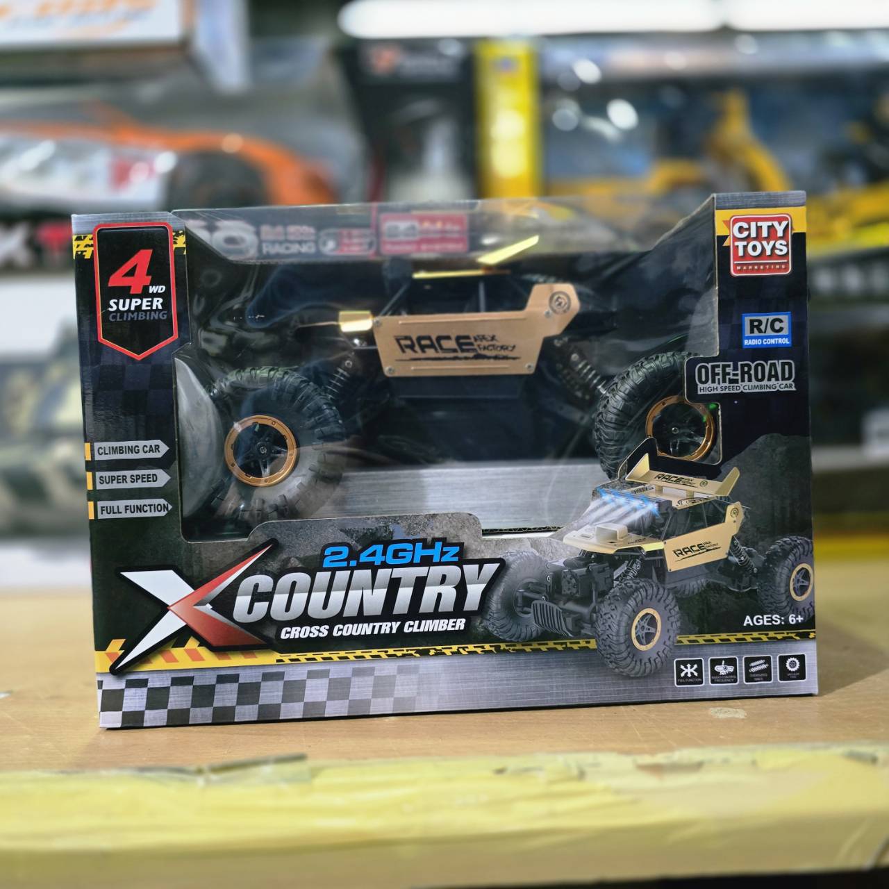 8851022136992 CT-111 รถไต่หิน X country climber (city toys) สีทอง