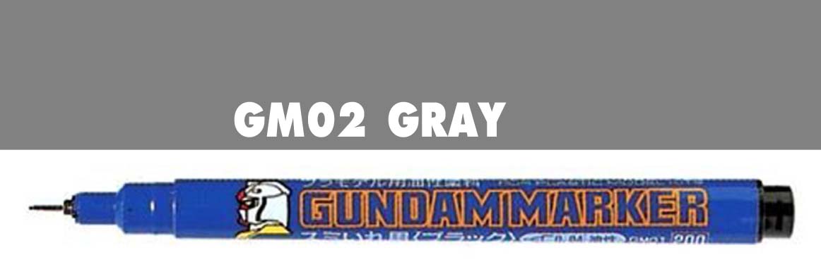 4973028506884 gm02 gundam marker gray ( หัวเข็ม สีเทา )