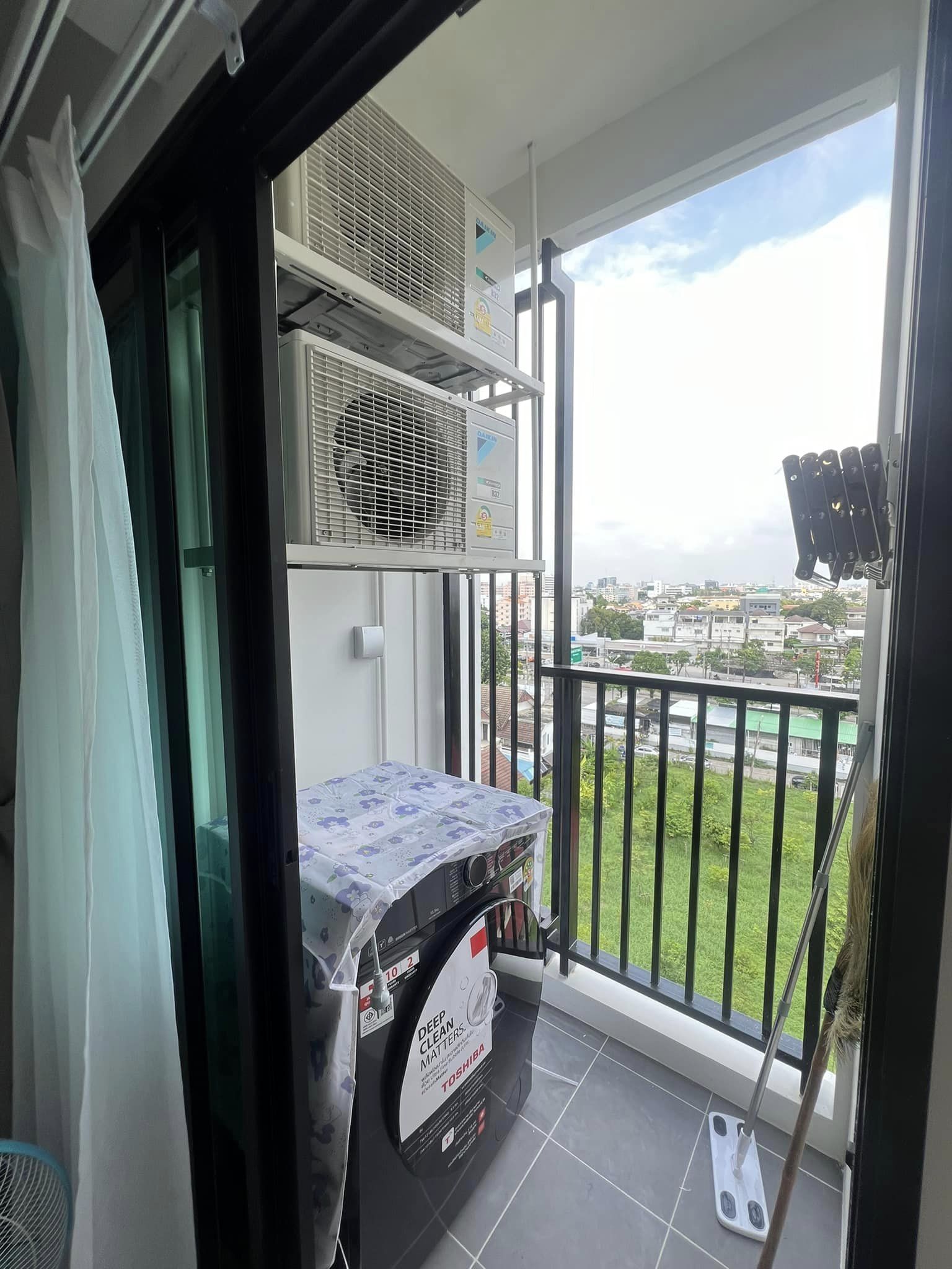 ปล่อยเช่าคอนโด Kave Seed Kaset (เคฟ ซี้ด เกษตร) - ใกล้ BTS เสนานิคม / เกษตร - 1ห้องนอน 1ห้องน้ำ 1ห้องนั่งเล่น 1ห้องครัว - ขนาดห้อง 26 ตรม. ชั้น 8 ตึก C