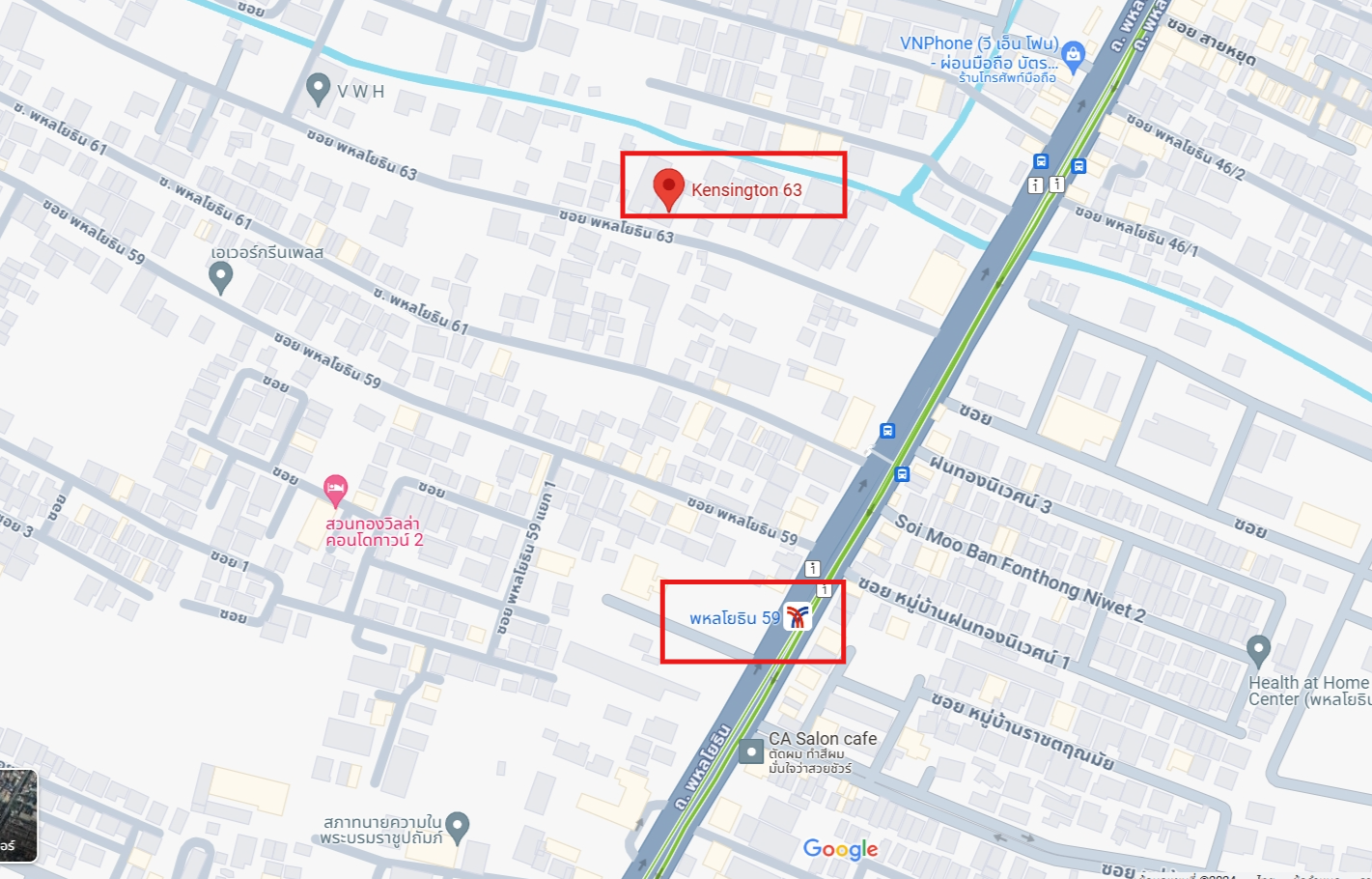 ปล่อยเช่าคอนโด kensington phaholyothin 63 (เคนซิงตัน พหลโยธิน 63 ) - Stidio 1ห้องน้ำ 1ห้องครัว - ใกล้ BTS พหลโยธิน 59 - ขนาดห้อง 24 ตรม. ชั้น 5