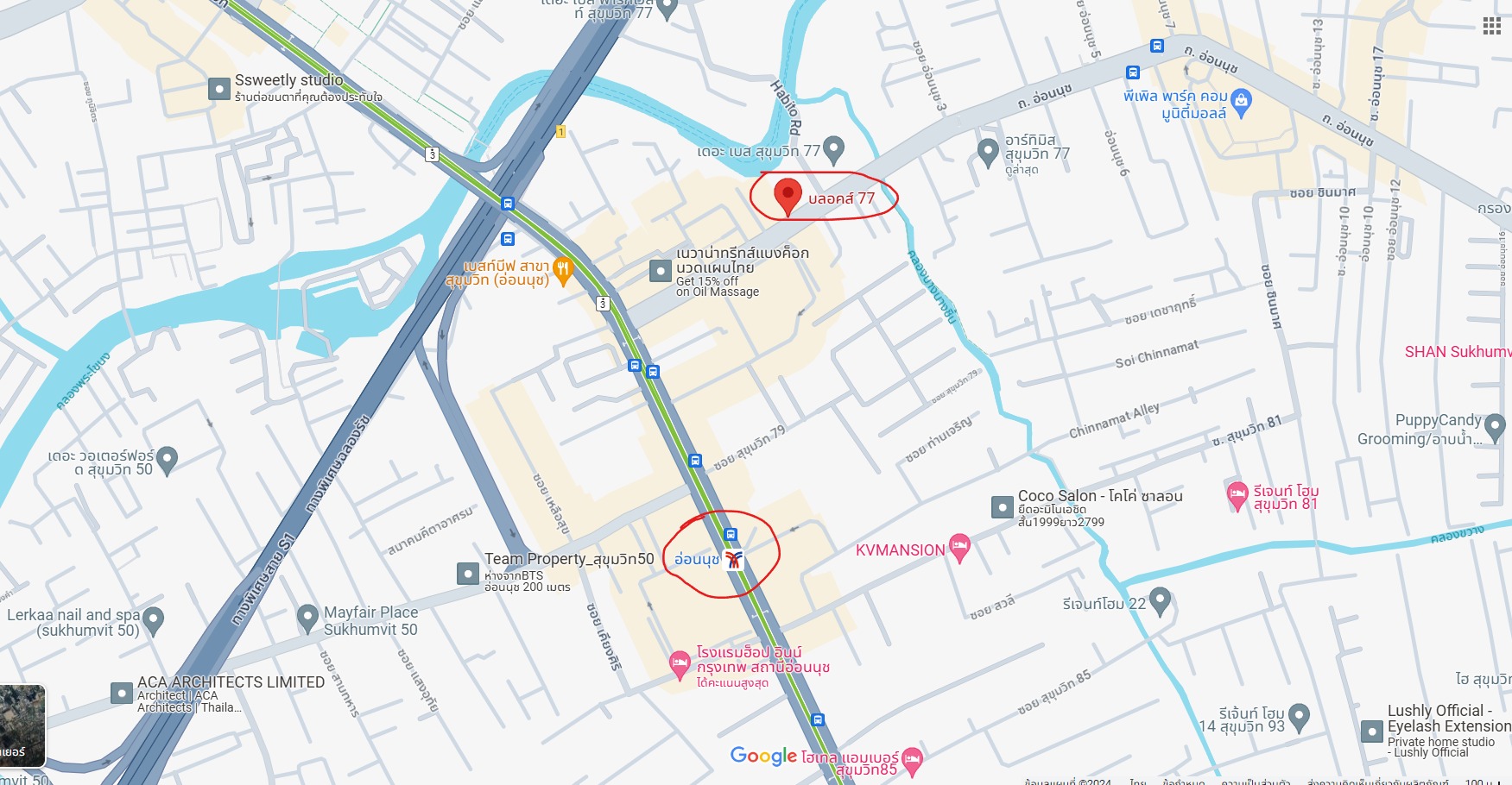 ปล่อยเช่าคอนโด Blocs 77 (บลอคส์ 77) - 1ห้องนอน 1ห้องน้ำ 1ห้องนั่งเล่น - ใกล้ BTS อ่อนนุช - ขนาดห้อง 41 ตรม.