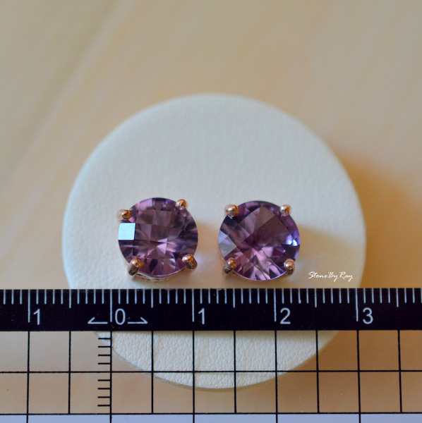 ต่างหูพลอยอเมทิสต์ (Amethyst)