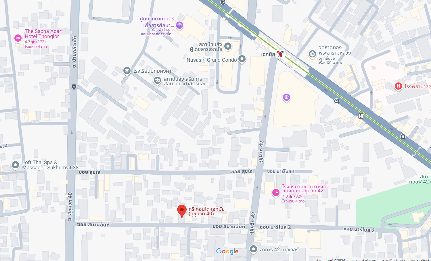 ปล่อยเช่าคอนโด Tree Condo Ekamai (ทรี คอนโด เอกมัย) - ใกล้ BTS เอกมัย - 1ห้องนอน 1ห้องน้ำ 1ห้องนั่งเล่น - ขนาดห้อง 40 ตรม. ชั้น 5