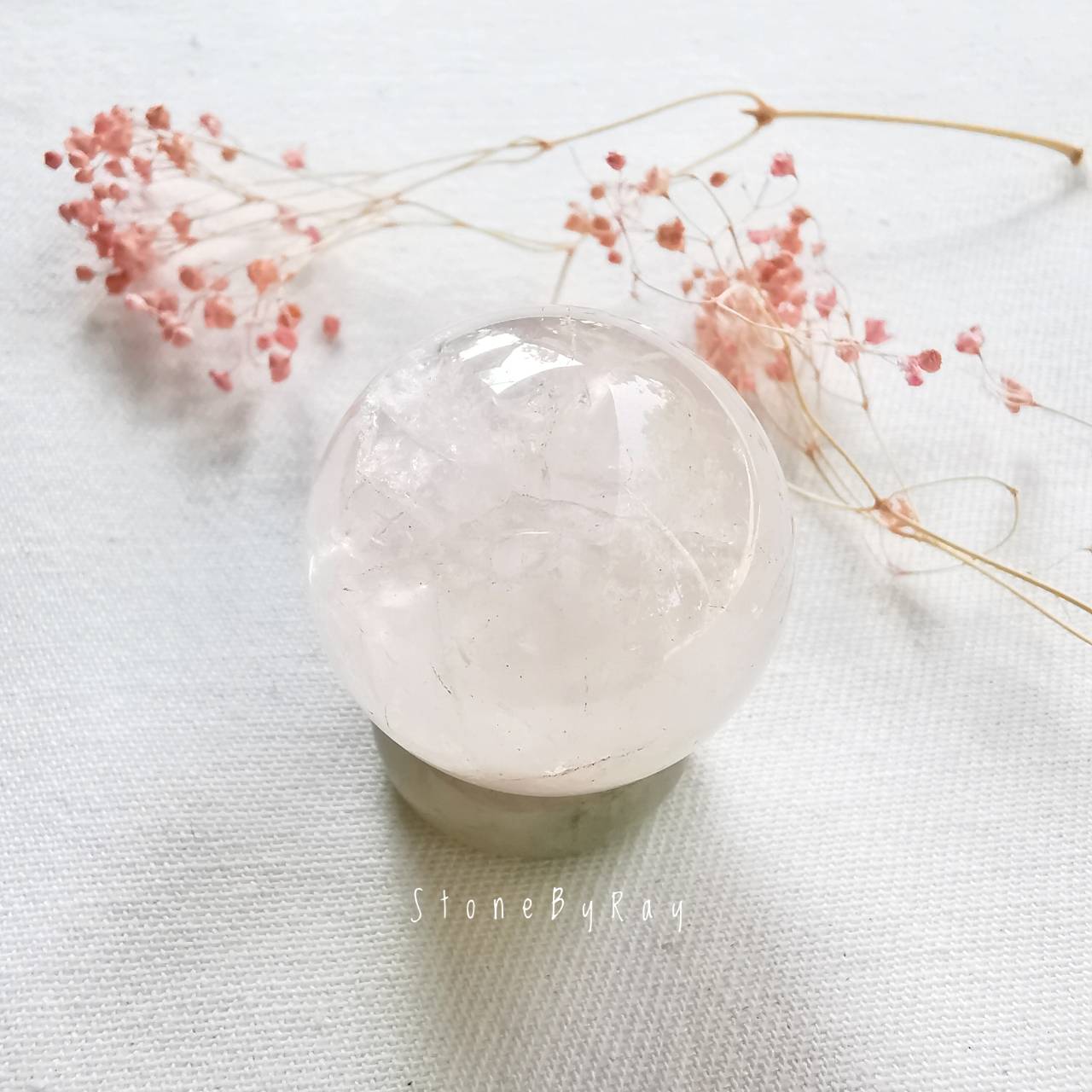 โรสควอตซ์ลูกกลม(Rose quartz)