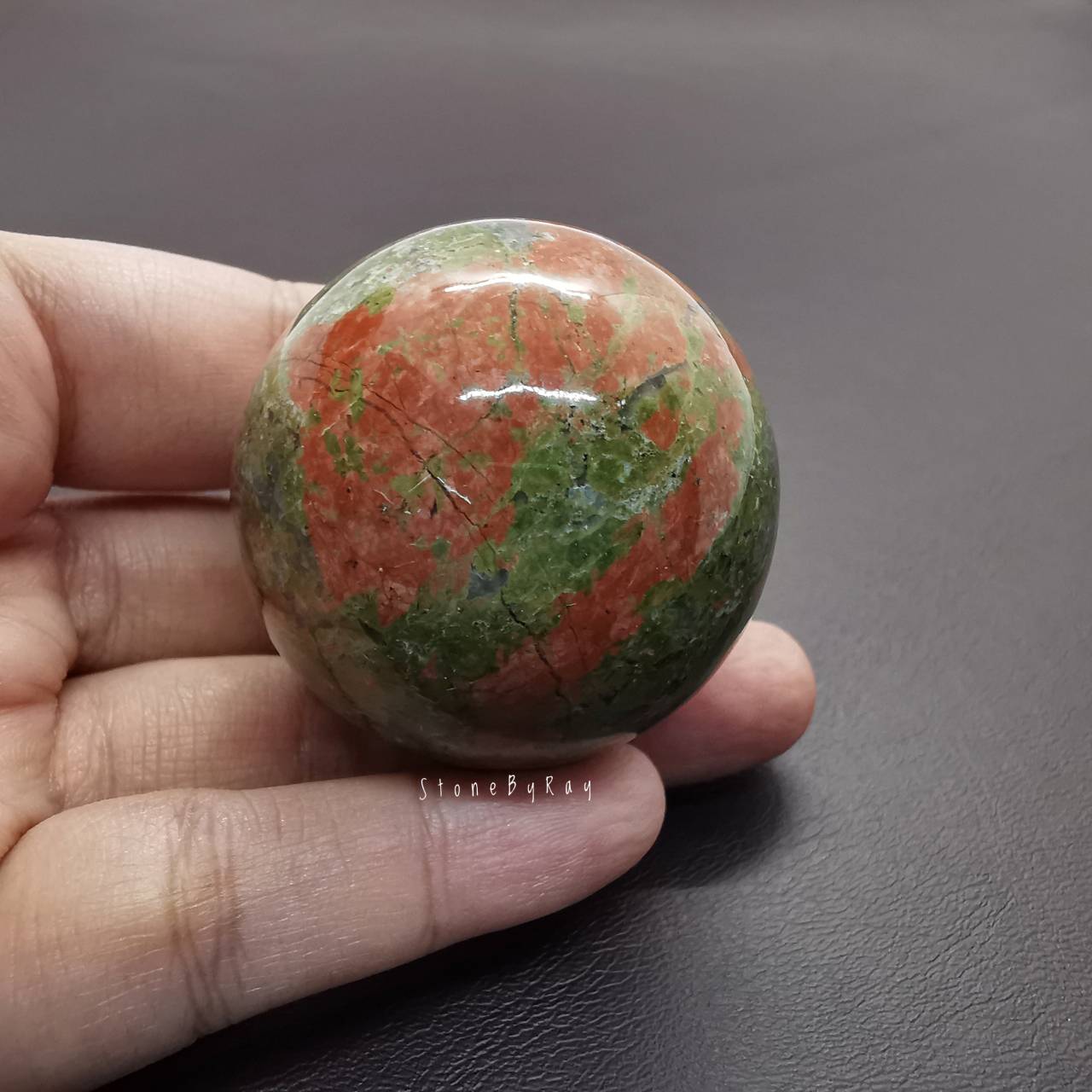 หินยูนาไคต์ลูกกลม Unakite Ball