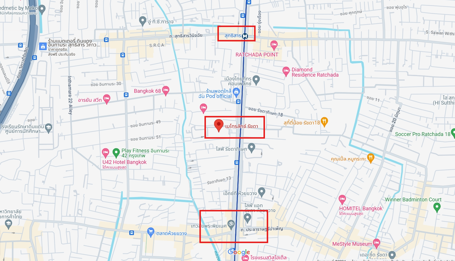 ปล่อยเช่าคอนโด Metro Luxe Ratchada (เมโทร ลักซ์ รัชดา) - 1ห้องนอน 1ห้องน้ำ 1ห้องนั่งเล่น - ใกล้ MRT สุทธิสารและห้วยขวาง - ขนาดห้อง 29 ตรม. ชั้น 6 ตึก B