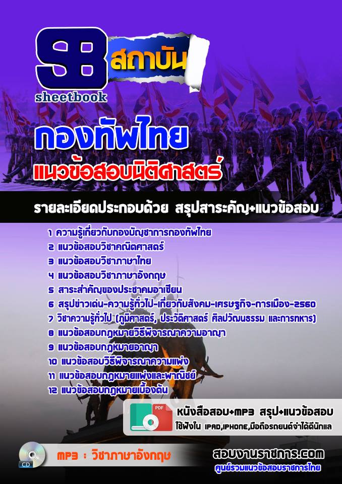 แนวข้อสอบกลุ่มงานนิติศาสตร์ กองบัญชาการกองทัพไทย 2568 [พร้อมเฉลย]