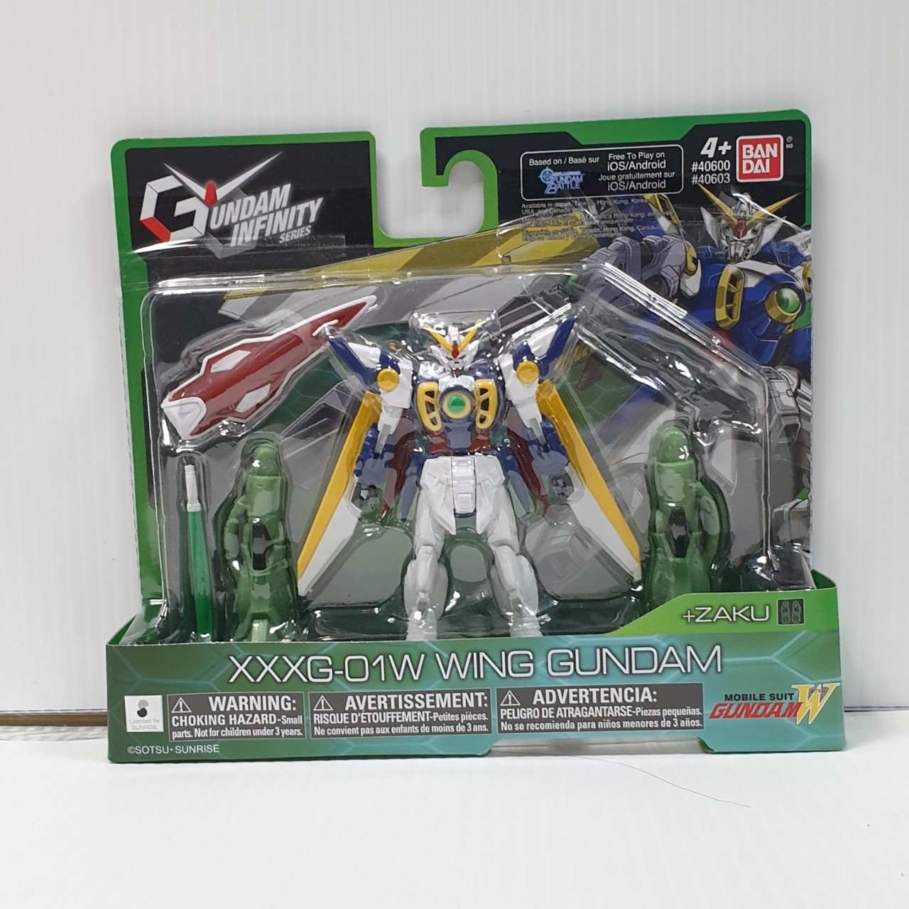 045557406011 gundam 4.5inch build artemis&rx-78-2 &wing&astray red &barbatos(Free Zaku )Set of 6 ได้ 6แบบครับ