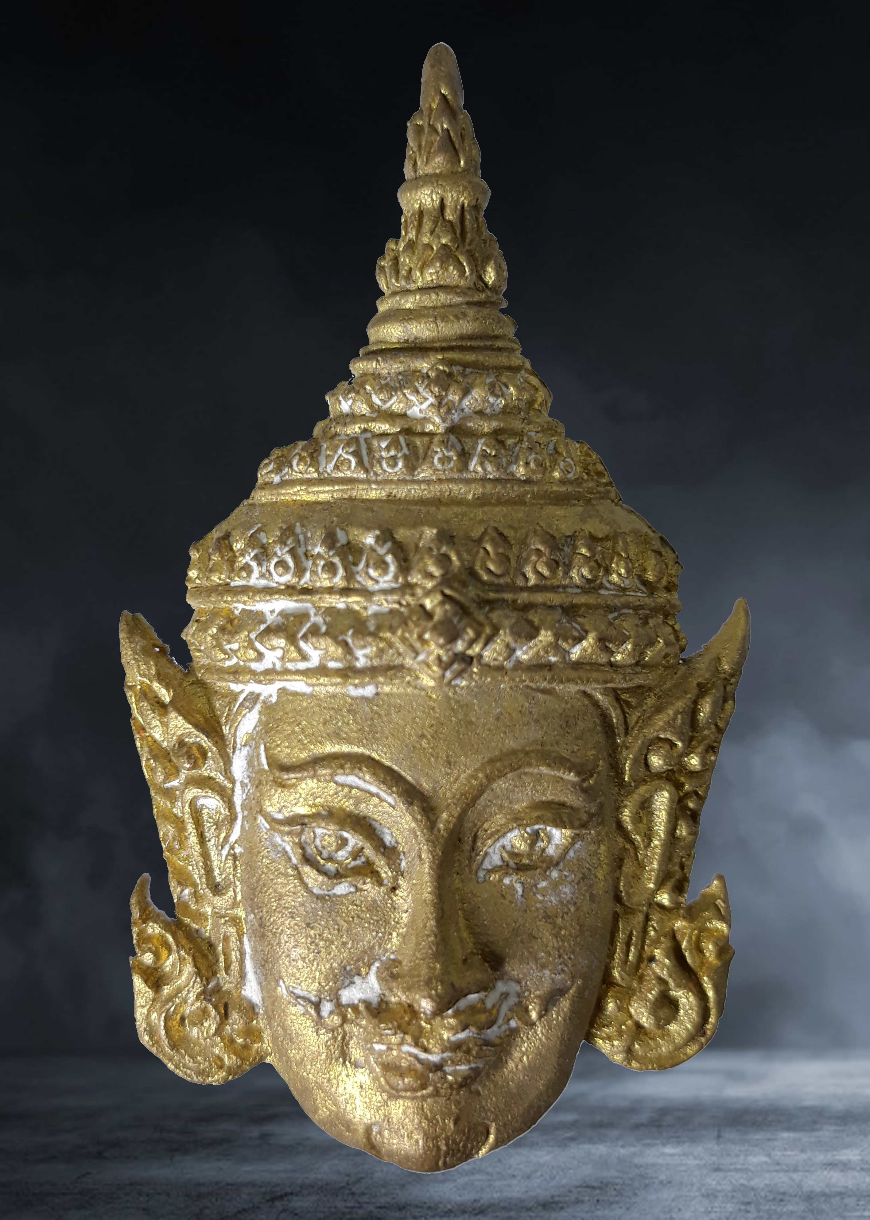 พระลักษณ์หน้าทอง เมตตามหานิยม หลวงปู่สอ ขนฺติโก วัดโพธิ์ศรี จ.นครพนม รุ่นแรก อายุ ๑๑๓ ปี ปี ๒๕๖๑