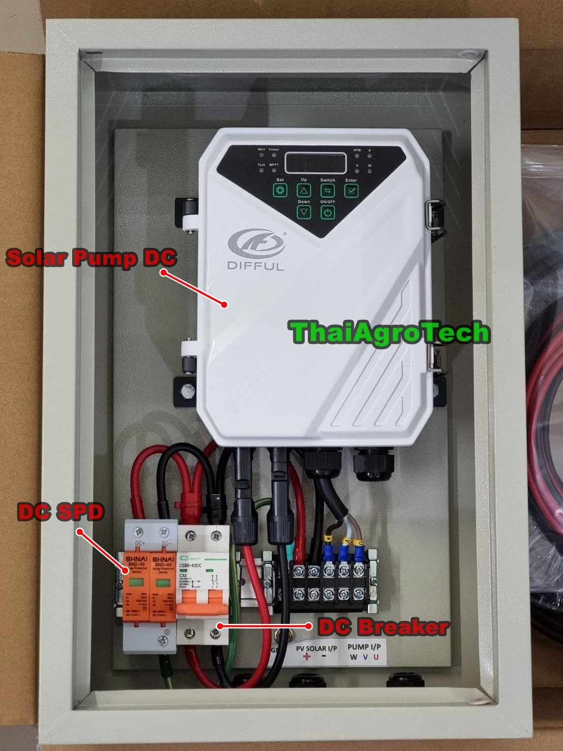 ปั๊มน้ำซับเมอร์ส โซล่าเซลล์ 750วัตต์ ท่อ1.25นิ้ว (ชุดพ้อมติดตั้ง) Water Pumps Submersible ปั้มน้ำโซล่าเซลล์ ปั้มบาดาล