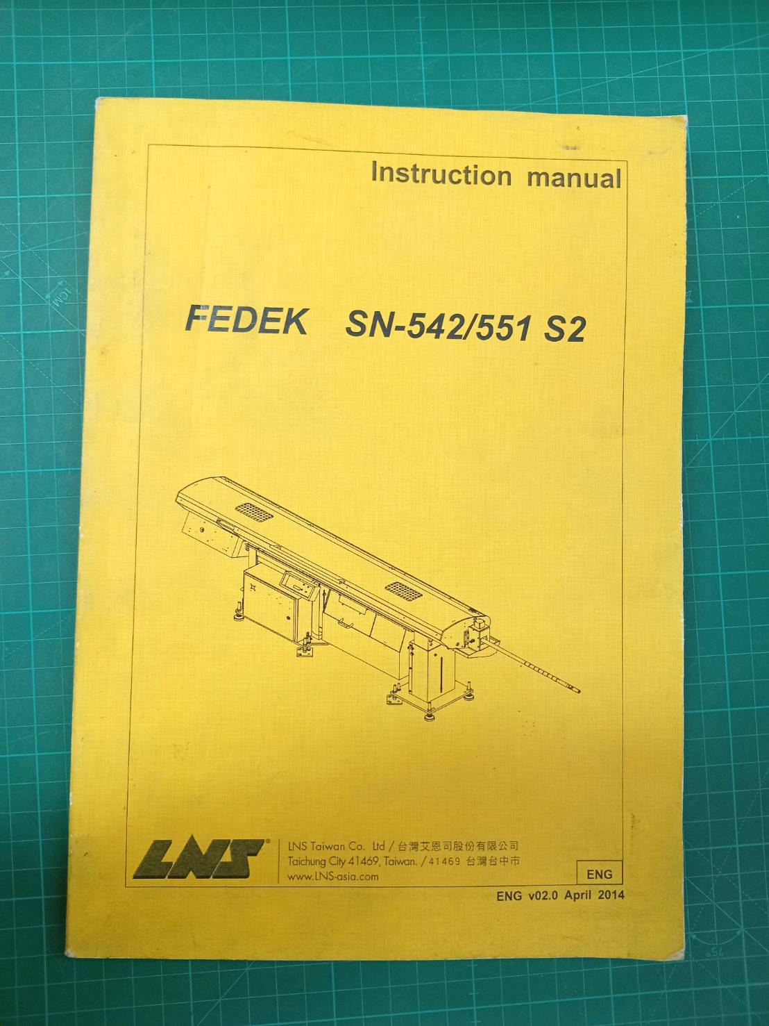 FEDEK LNS SN-542/551 S2 INSTRUCTION MANUAL