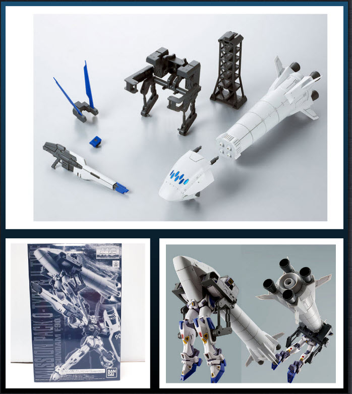4573102609144 p-bandai mg mission pack O-type & u-type for gundam F90 *ไม่รวมหุ่น*