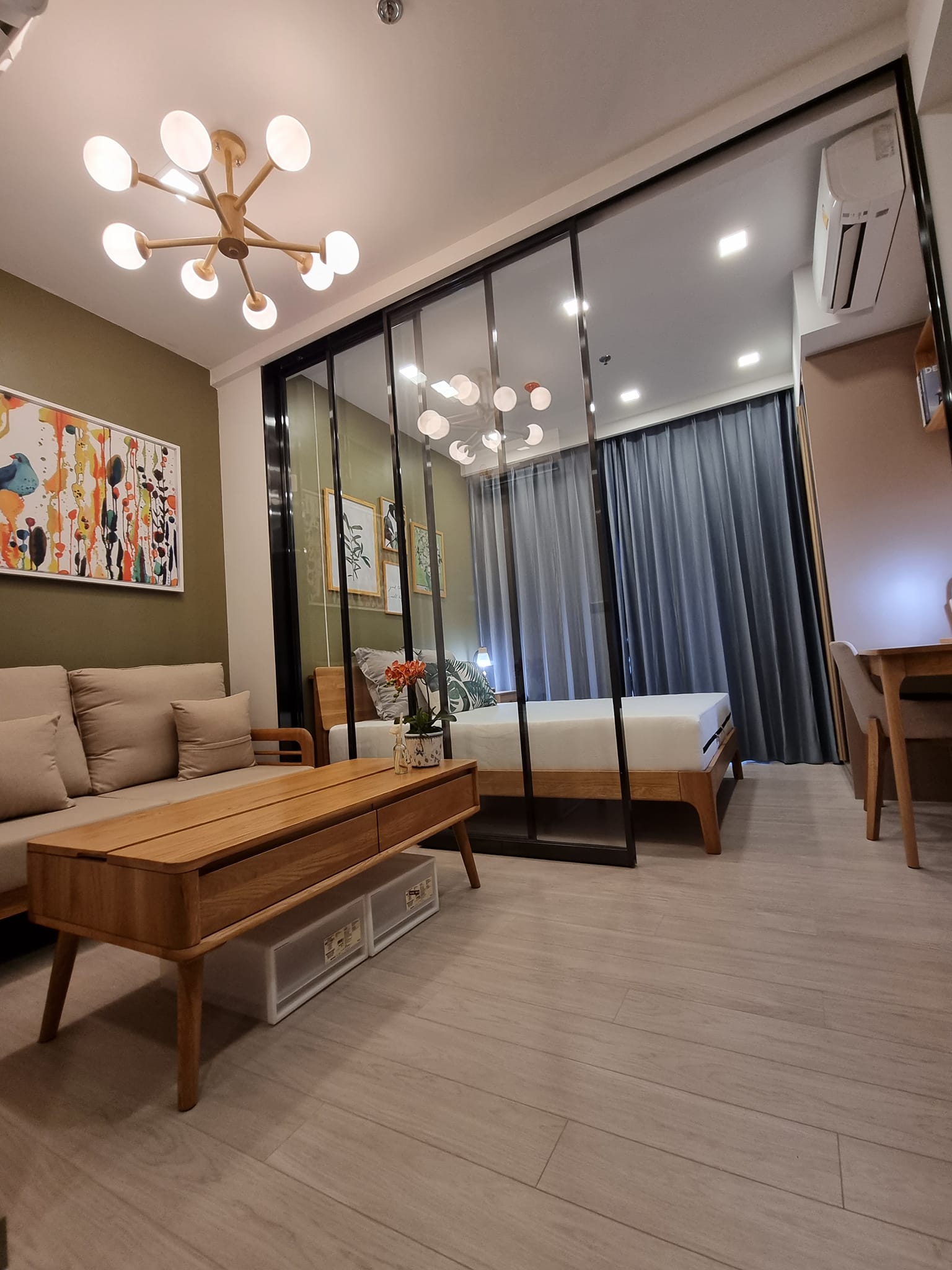 ให้เช่า One9Five Asoke - Rama 9 (วันไนน์ไฟว์ อโศก - พระราม 9) แต่งสวย ตึก B ชั้น26