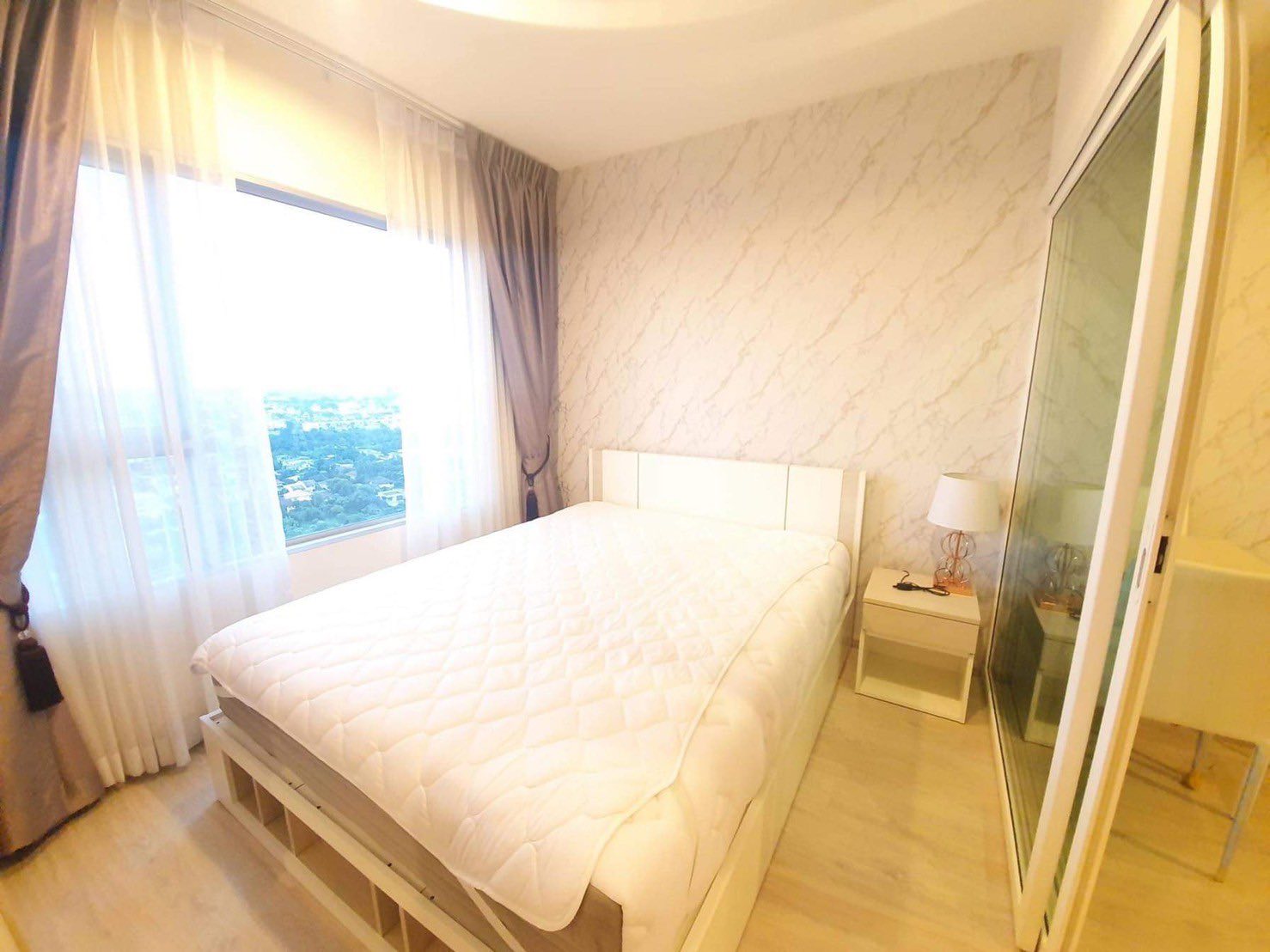 ให้เช่าห้องแบบ 1ห้องนอน 1ห้องน้ำ 1ครัวปิด โซนพื้นที่ MRT วงศ์สว่าง คอนโด Aspire Ratchada - Wongsawang (แอสปาย รัชดา-วงศ์สว่าง) High Rise ขนาดห้อง 26 ตรม. ชั้น 24 ตึก B