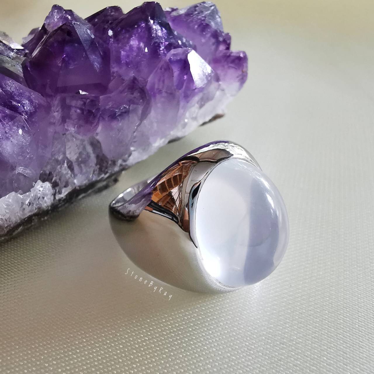 แหวนหินมิลกี้ควอตซ์ Milky Quartz