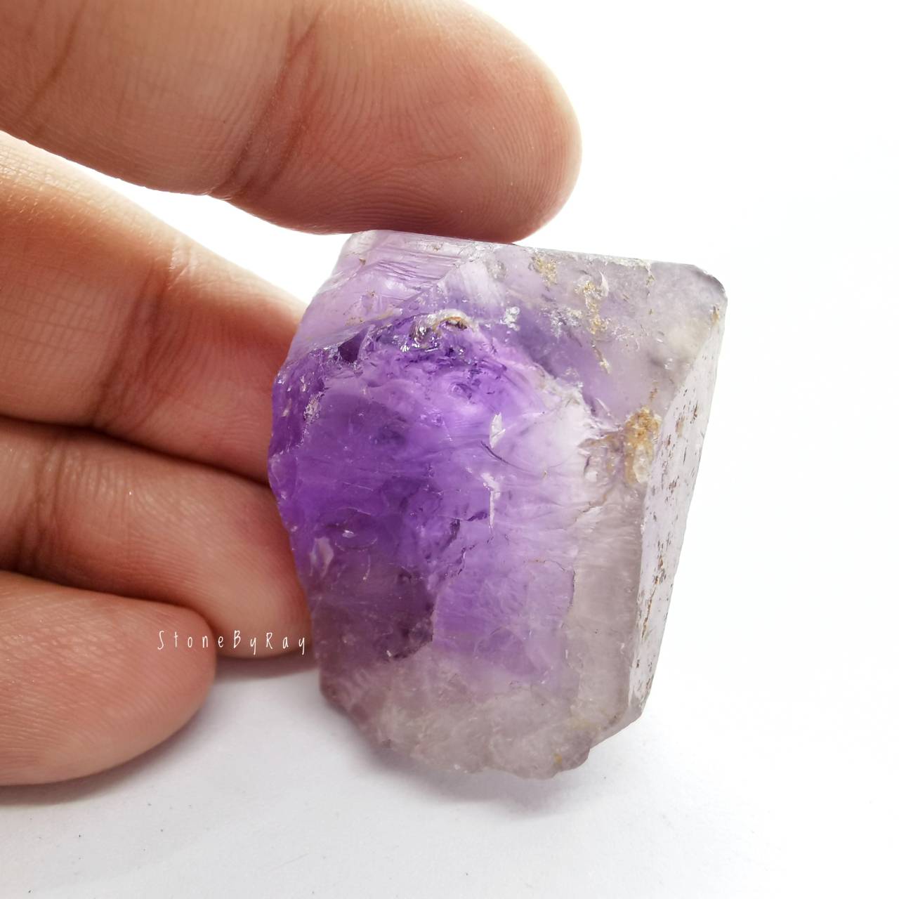 หินอเมทิสต์ผลึกธรรมชาติ Amethyst