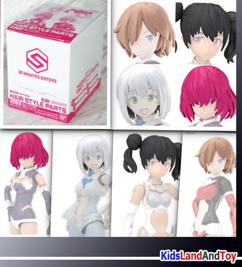 Bandai 4573102671394 30MS OPTION HAIR STYLE PARTS Vol.10 ALL 4 TYPES