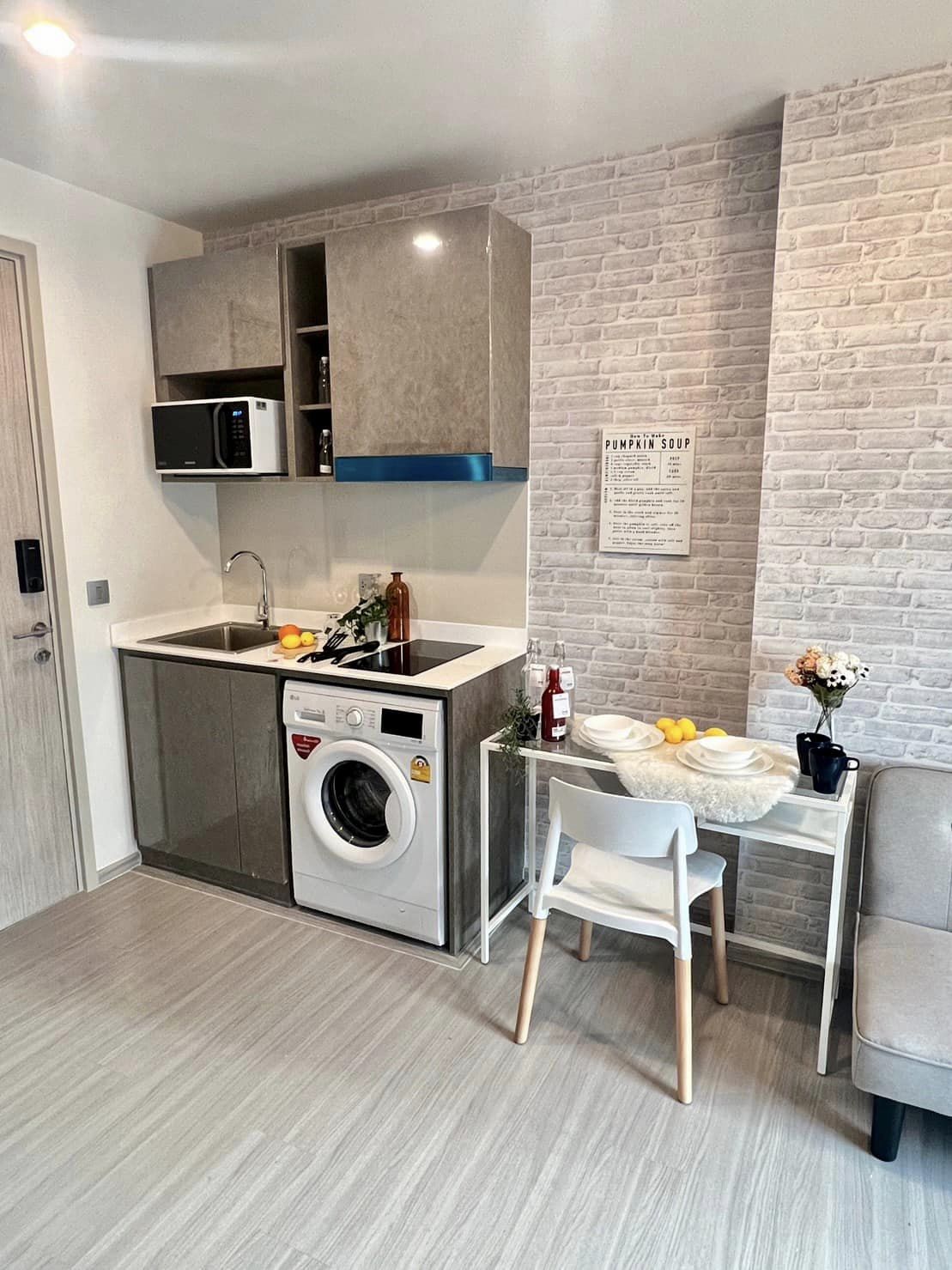 ให้เช่าคอนโด Aspire Erawan Prime (แอสปาย เอราวัณ ไพร์ม) ห้องสวยมีเครื่องซักผ้า